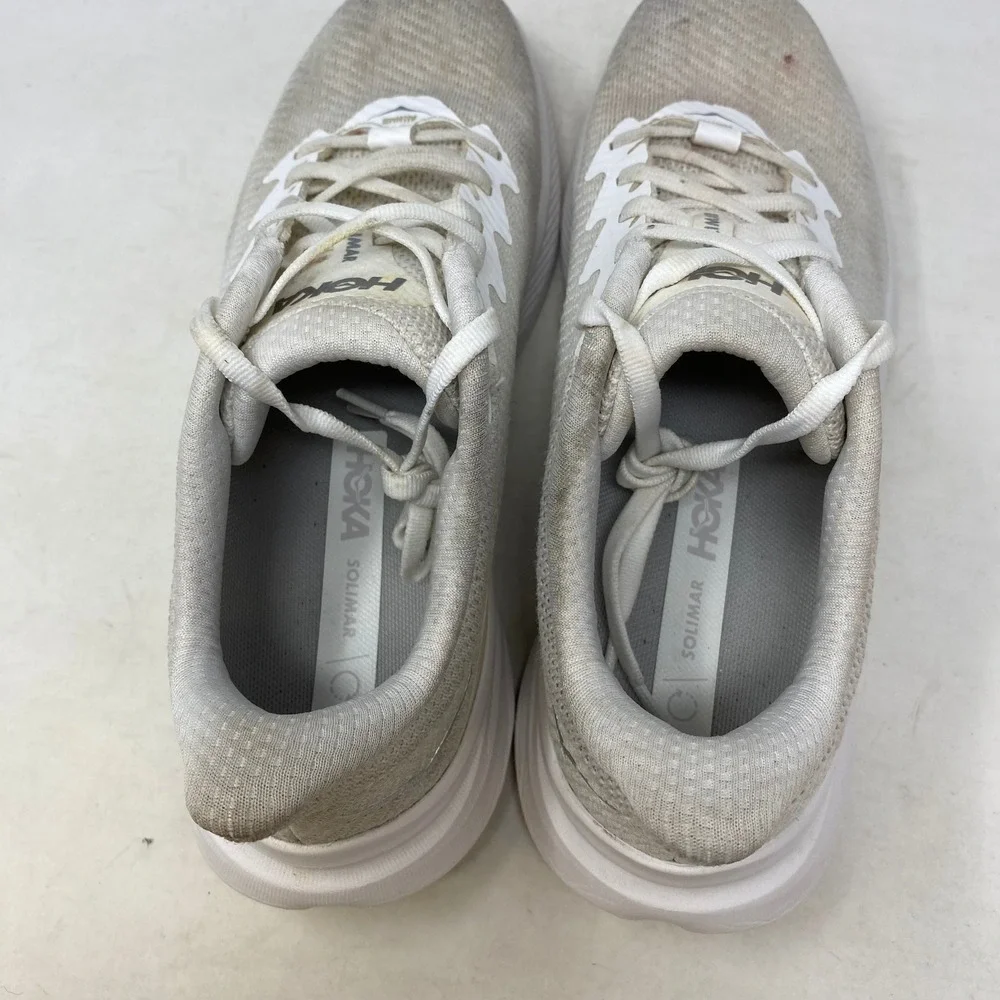 Hoka One One Solimar White Running Shoes Womens 9B 1123075 Sneakers